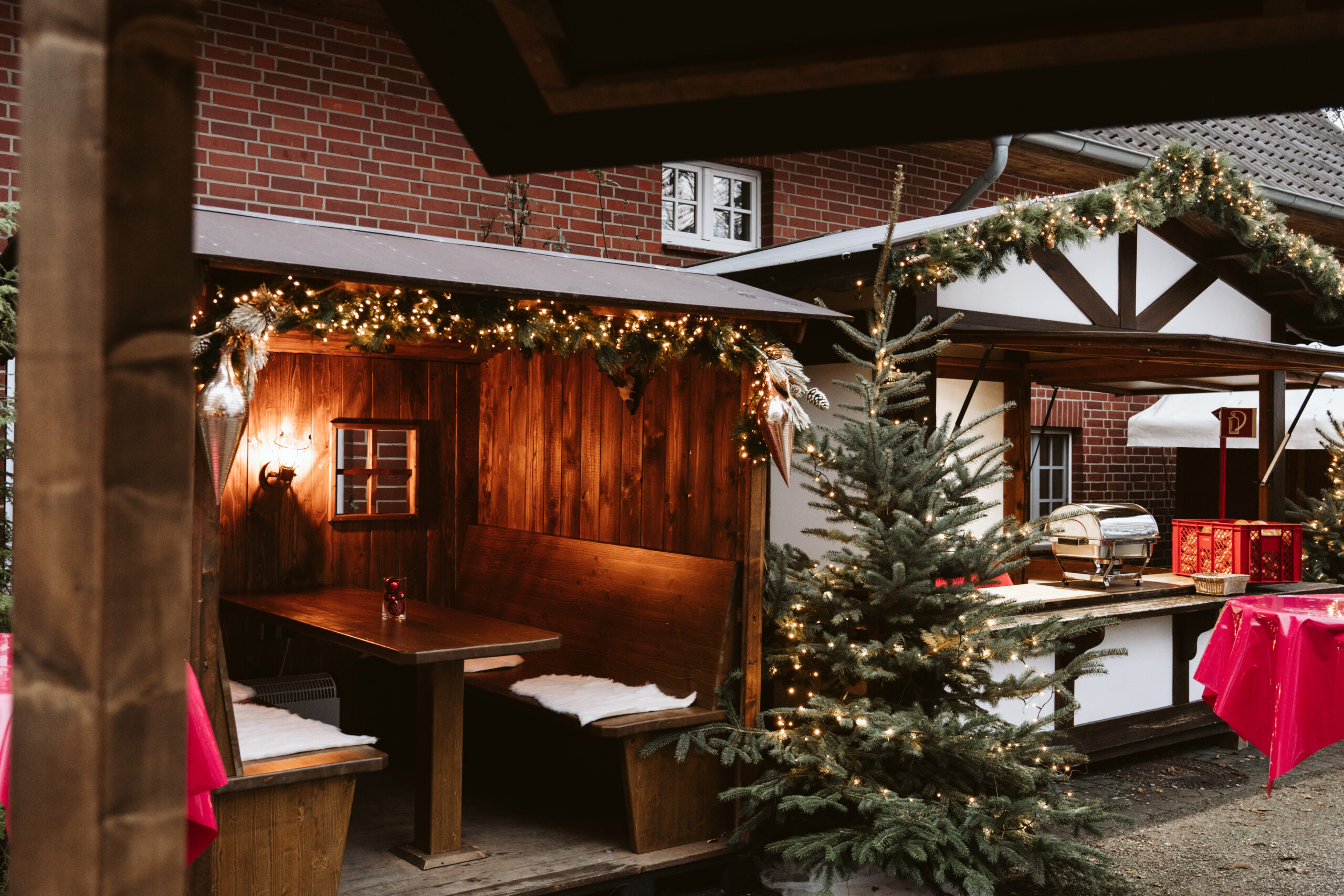 Impression einer Weihnachtsfeier auf Bombecks Hof